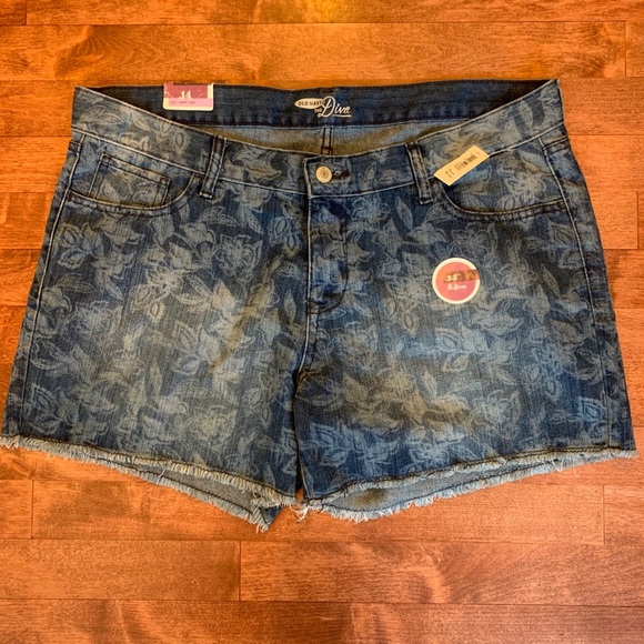 Old Navy Pants - Floral Denim Shorts